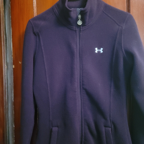 Under armour Dark purple zip up fleece jacket - Picture 1 of 6